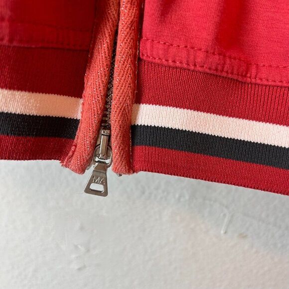 Marc Aurel womans Jacket 42 US XL Red Gold Windbreaker bomber basic layer - Picture 9 of 16
